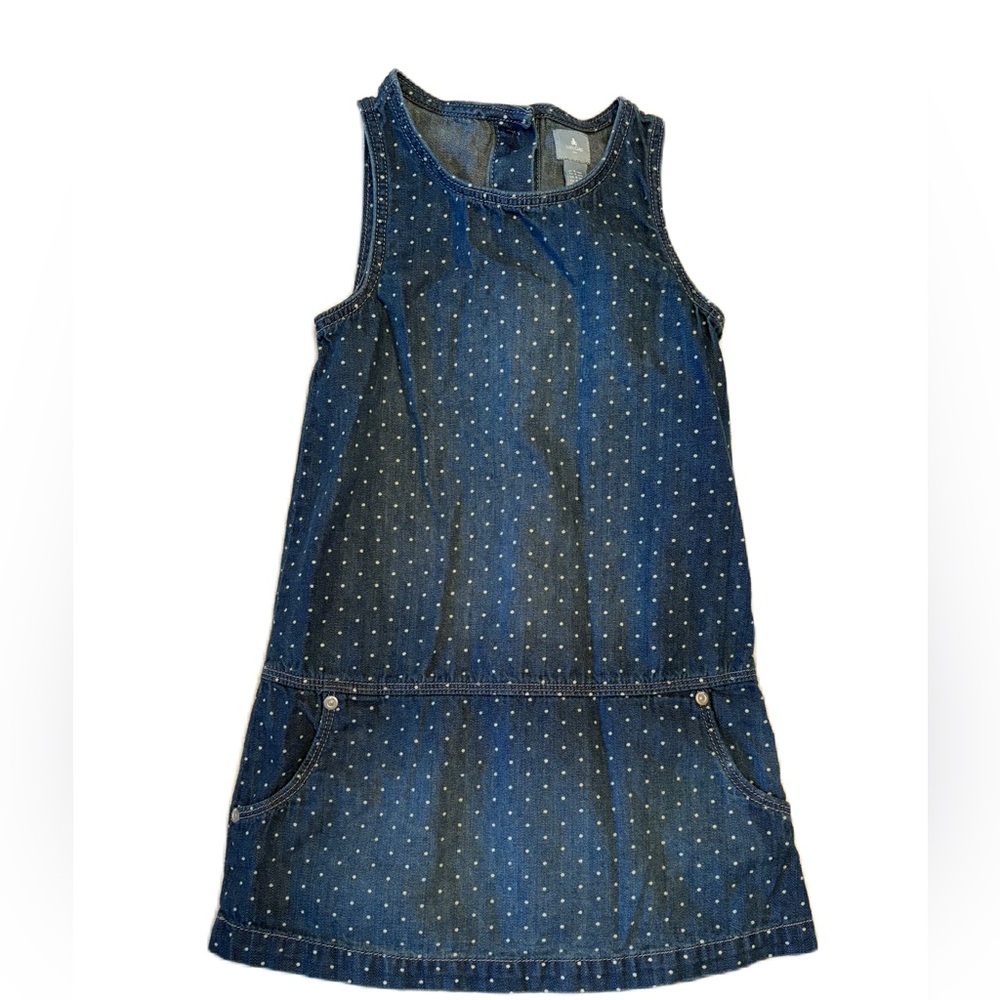 GAP Polka Dot Denim Dress - Size 4
